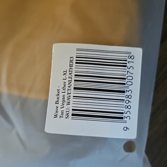 LACK OF COLOR WAVE BUCKET HAT - TAN VEGAN LEATHER SIZE 60CM(L-XL) - Picture 6 of 12